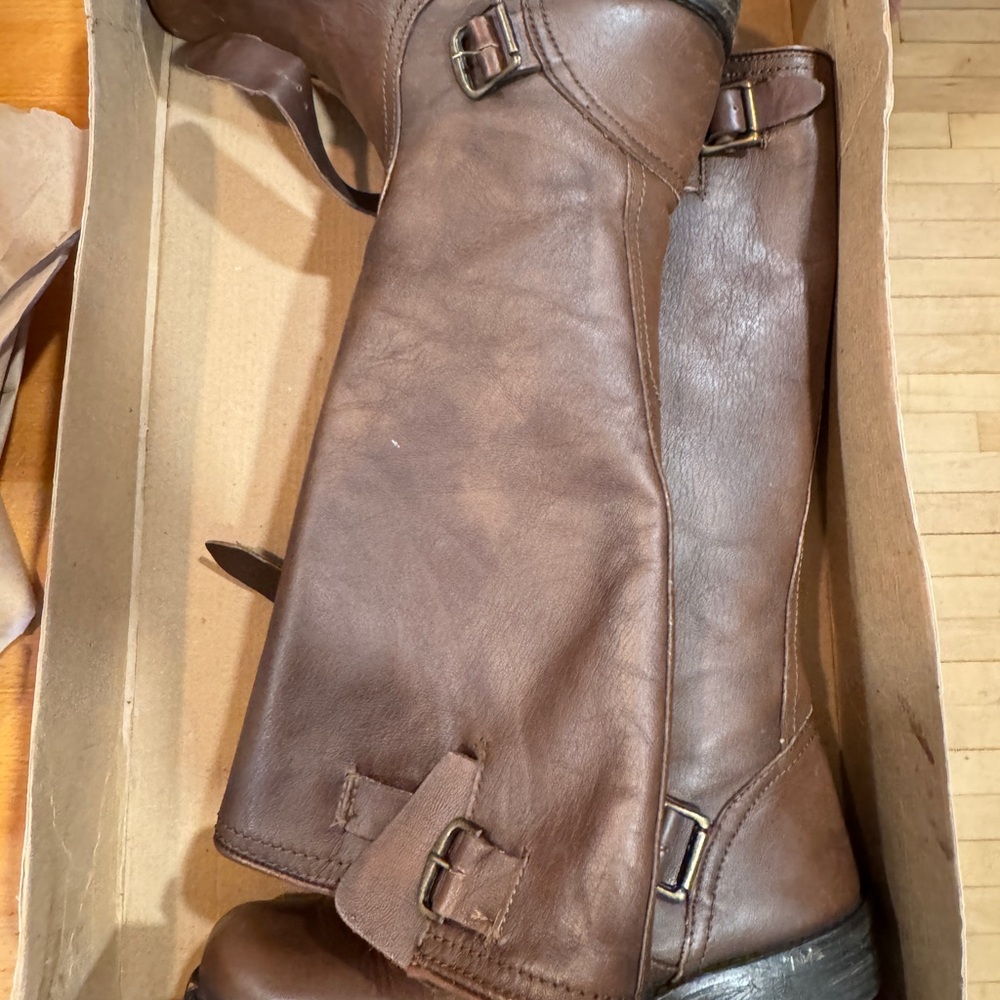 Steve Madden Verona Brown Leather Boots size 8